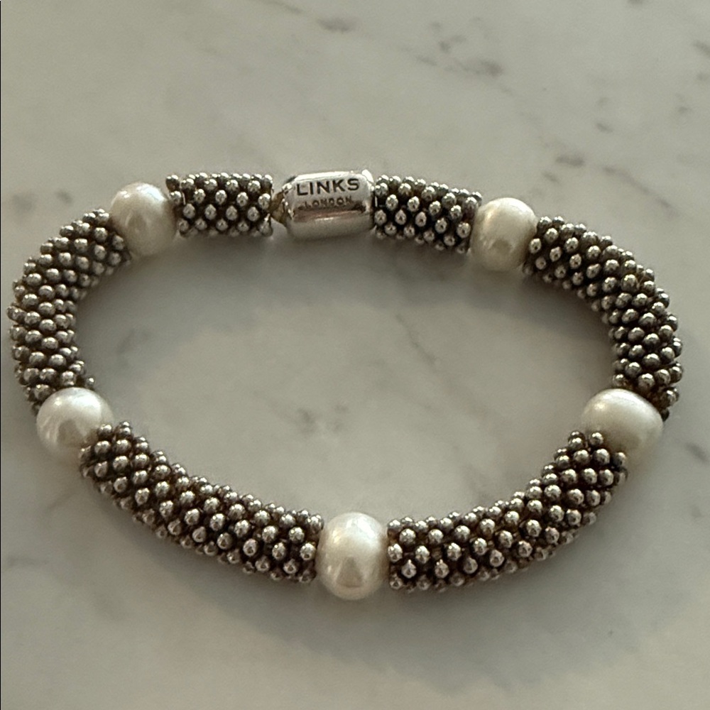 Links of London Effervescent Star Bracelet with freshwater pearls